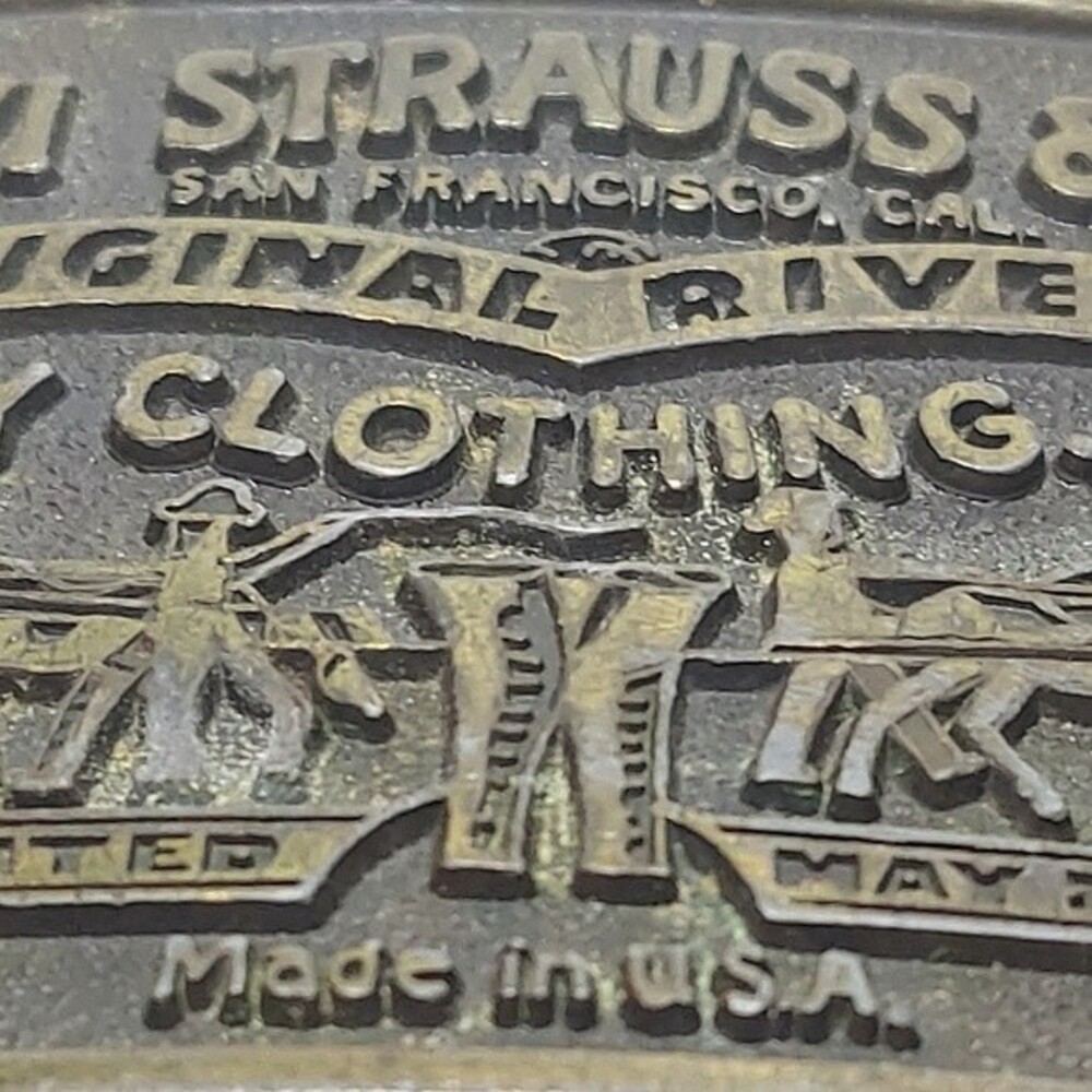 Levi Strauss Belt Buckle only Brass